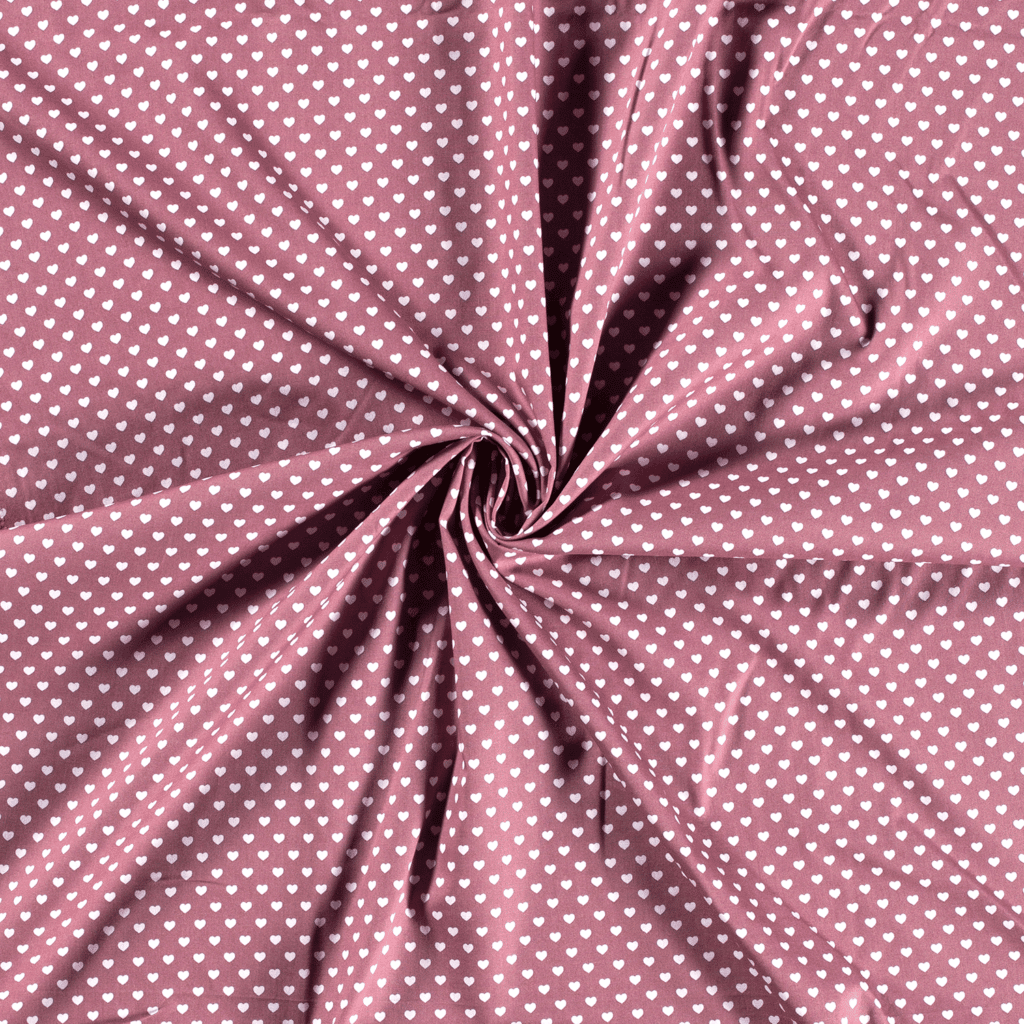 Popeline Coton – Motif Coeurs — vue 3