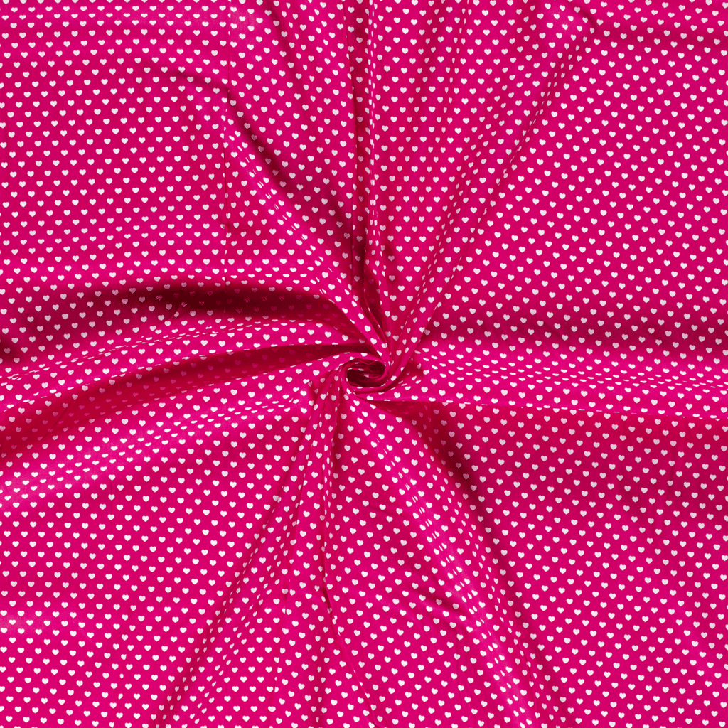 Popeline Coton – Motif Coeurs — vue 12