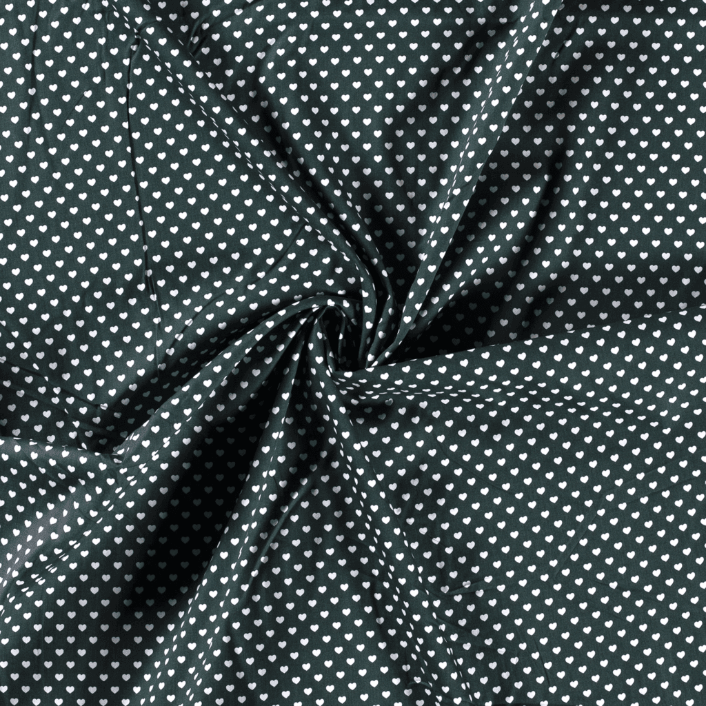 Popeline Coton – Motif Coeurs — vue 4