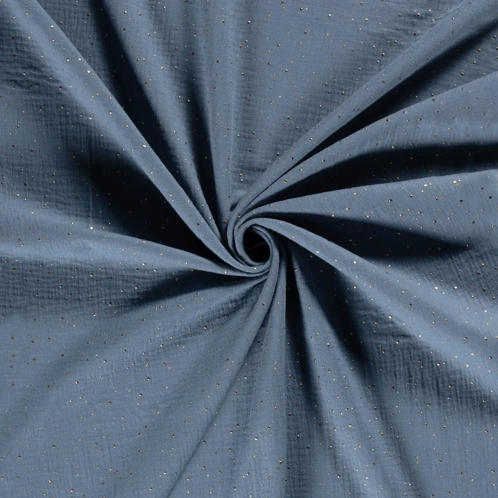 MOUSSELINE DOUBLE GAZE – Points dorés — vue 8