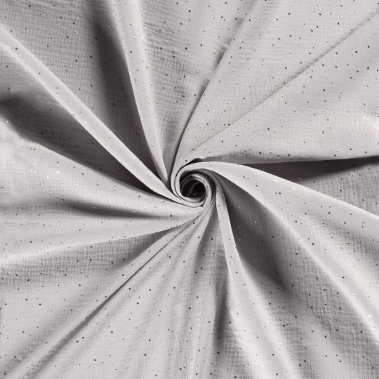 MOUSSELINE DOUBLE GAZE – Points dorés — vue 6