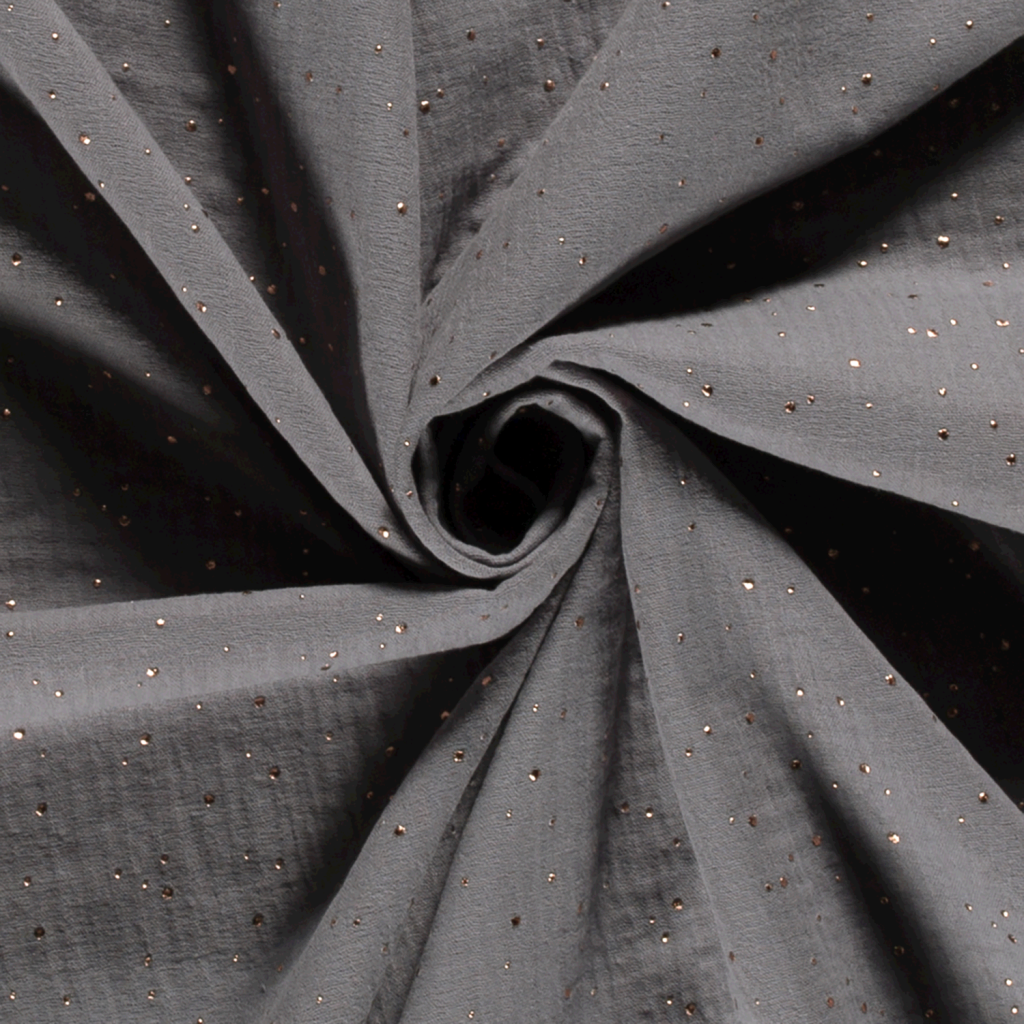 MOUSSELINE DOUBLE GAZE – Points dorés — vue 13