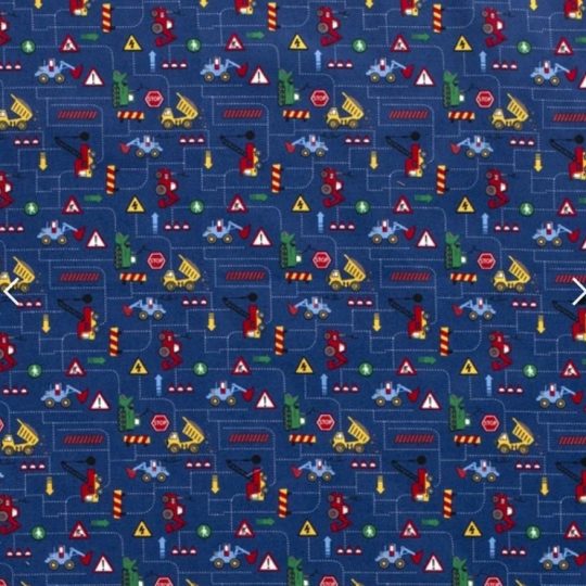 Popeline Coton – Motif Engin De Chantier — vue 3