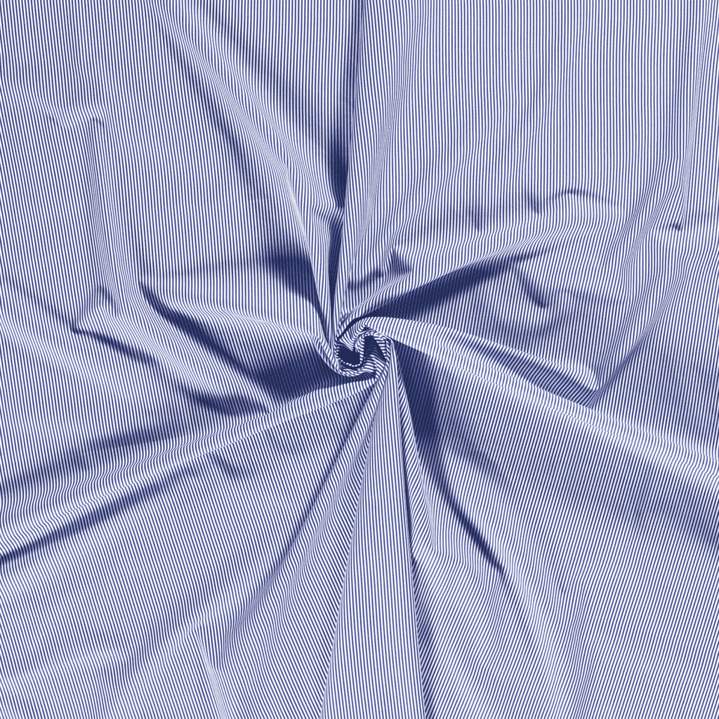 Popeline Coton – Motif Rayures Fines