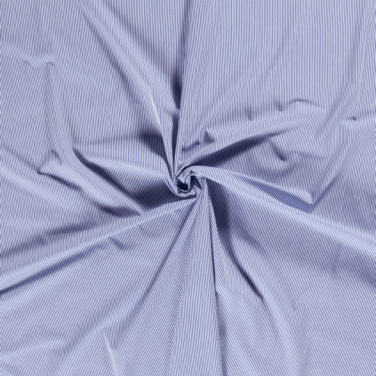 Popeline Coton – Motif Rayures Fines