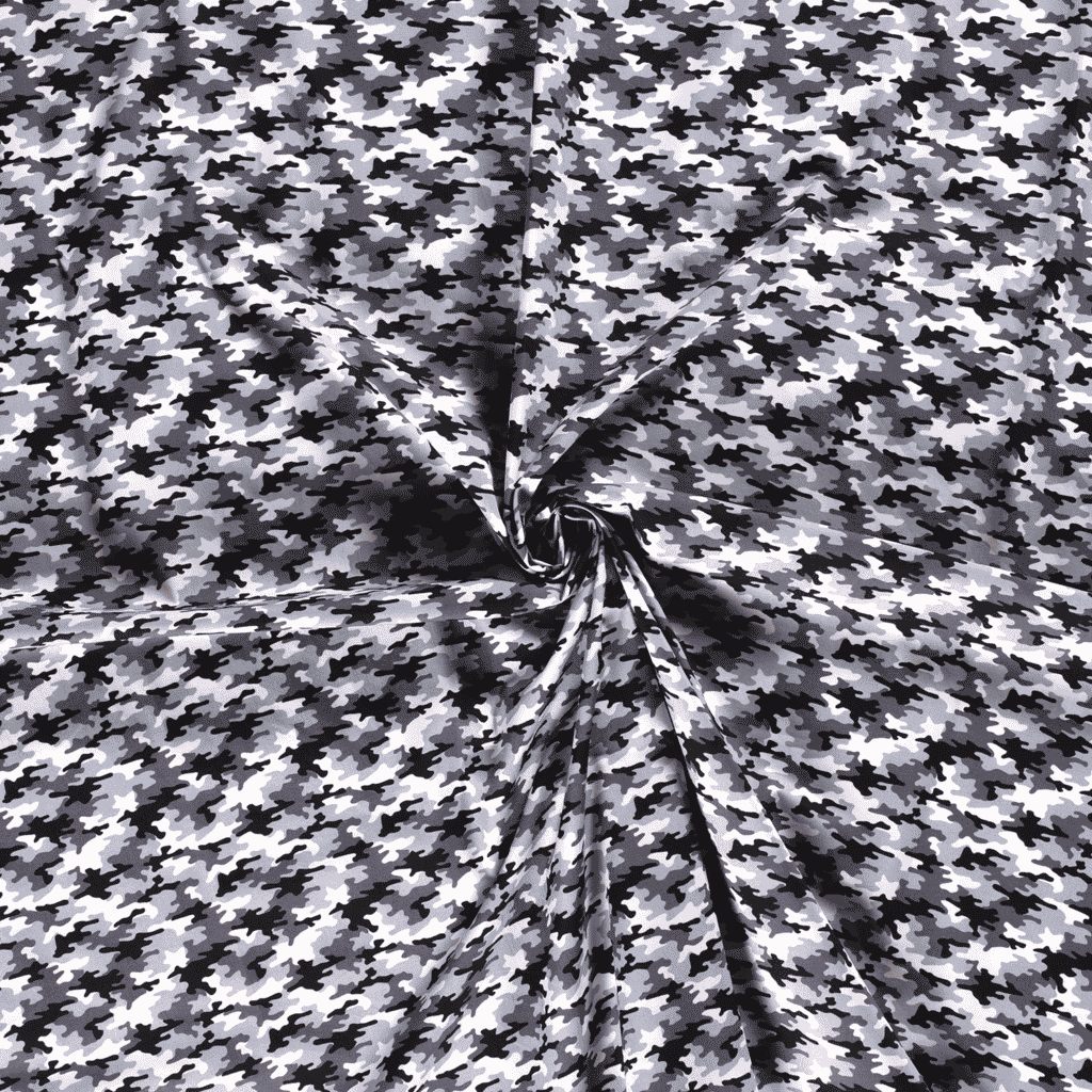 Popeline Coton – Motif Camouflage / Militaire — vue 2