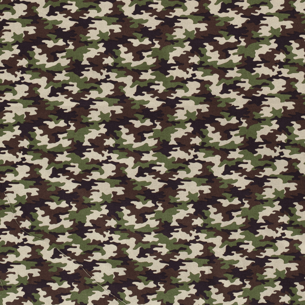 Popeline Coton – Motif Camouflage / Militaire