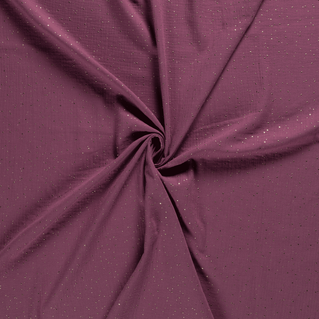 MOUSSELINE DOUBLE GAZE – Points dorés — vue 2