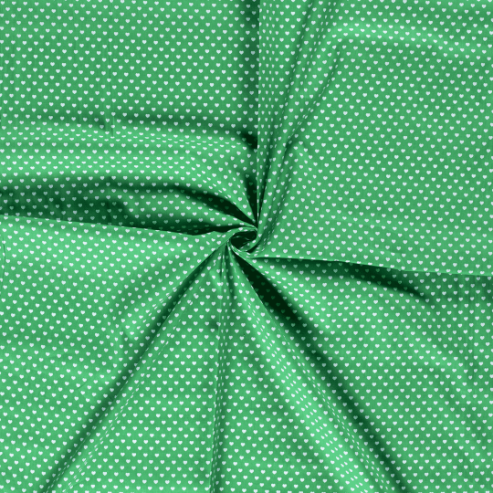 Popeline Coton - Motif Coeurs