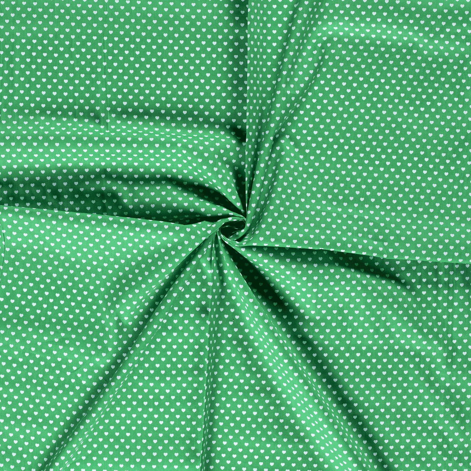 Popeline Coton - Motif Coeurs