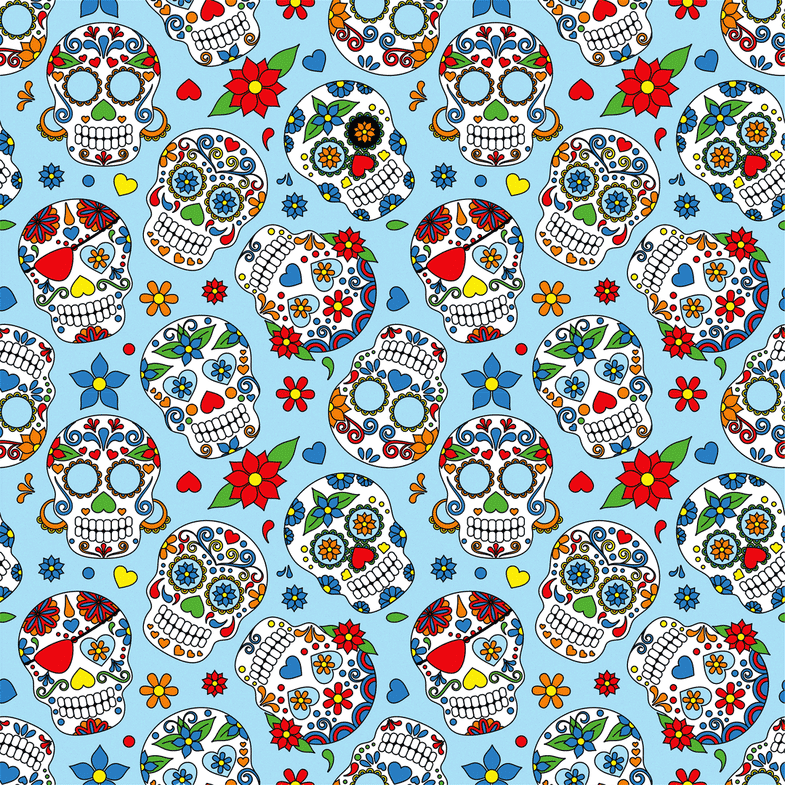 Jersey Coton - Motif Tete De Mort