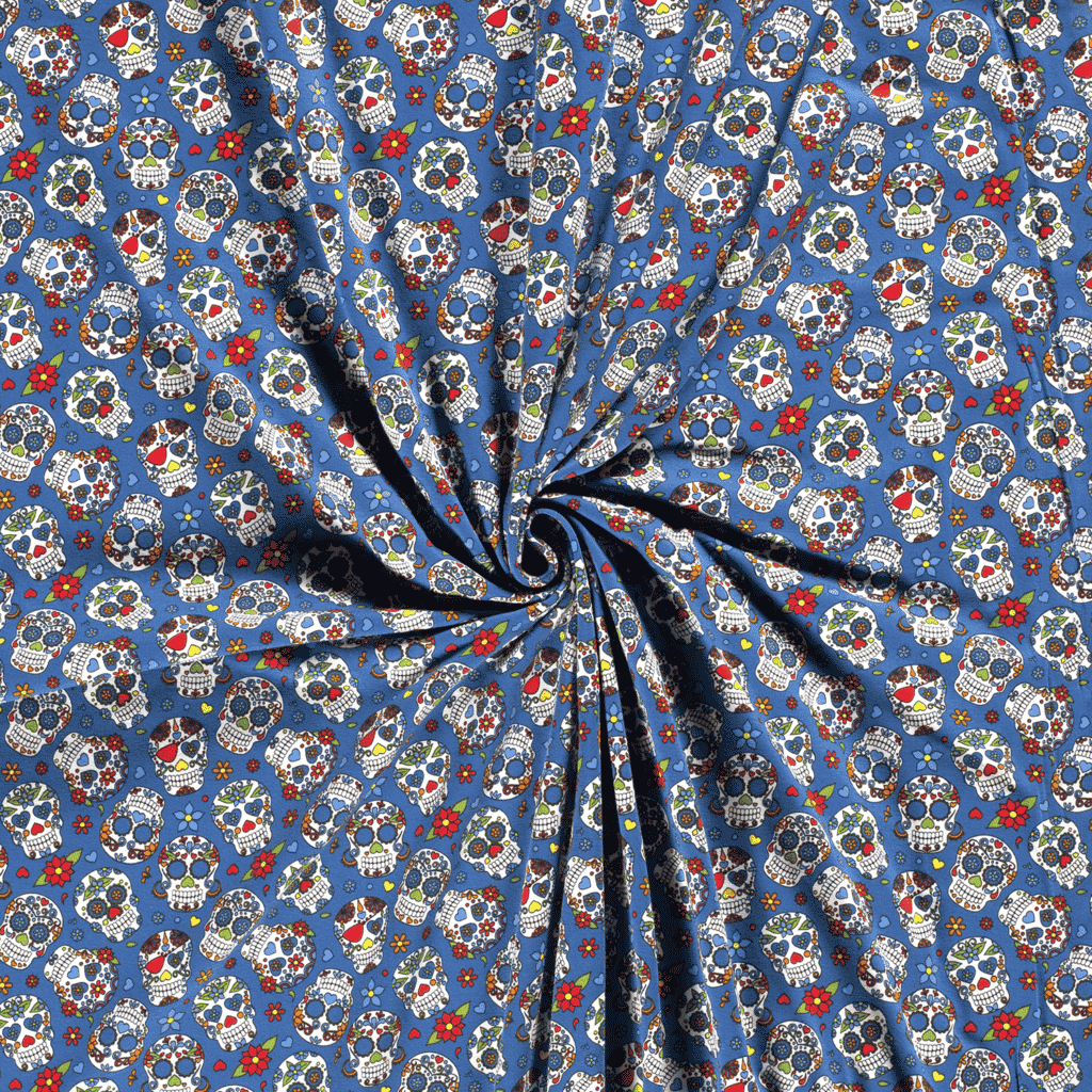 Jersey Coton – Motif Tete De Mort