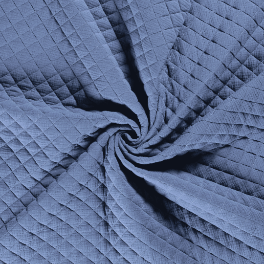 Mousseline Double Gaze Tissu Matelassée Bicolore