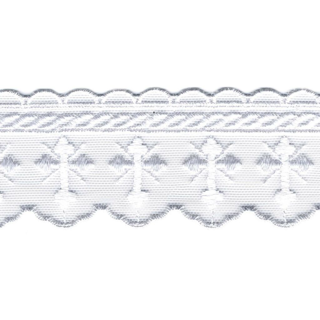 Dentelle / Tulle De Motif Religieux De 55Mm