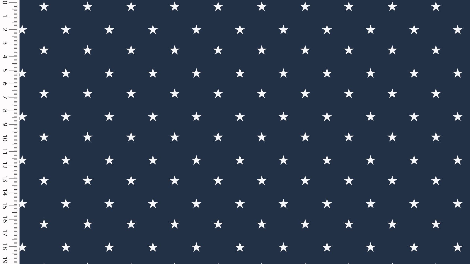 Popeline Coton - Motif Petites Étoiles