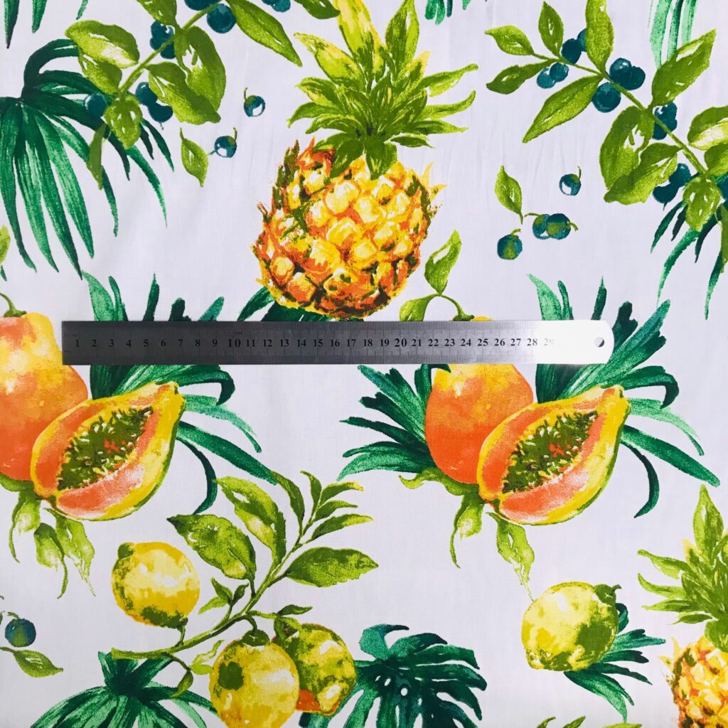 Coton Imprime Exotique Motif Fruits — vue 3