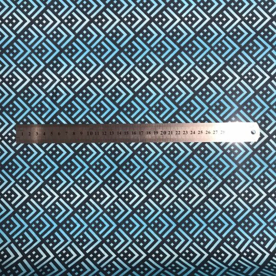 Coton Imprime Digital – Motif Carre — vue 3