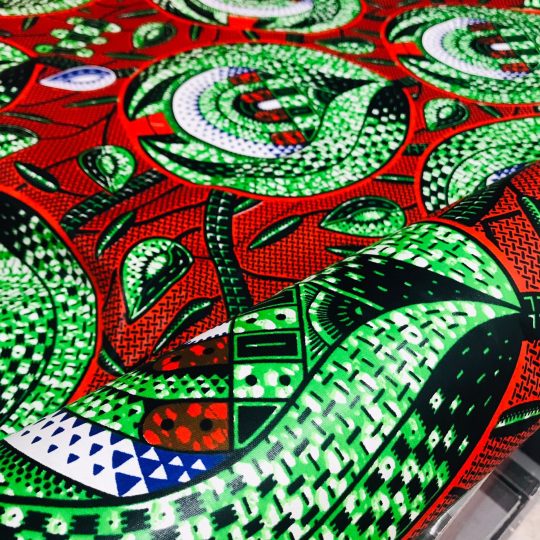 Tissu Africain Motif Abstrait