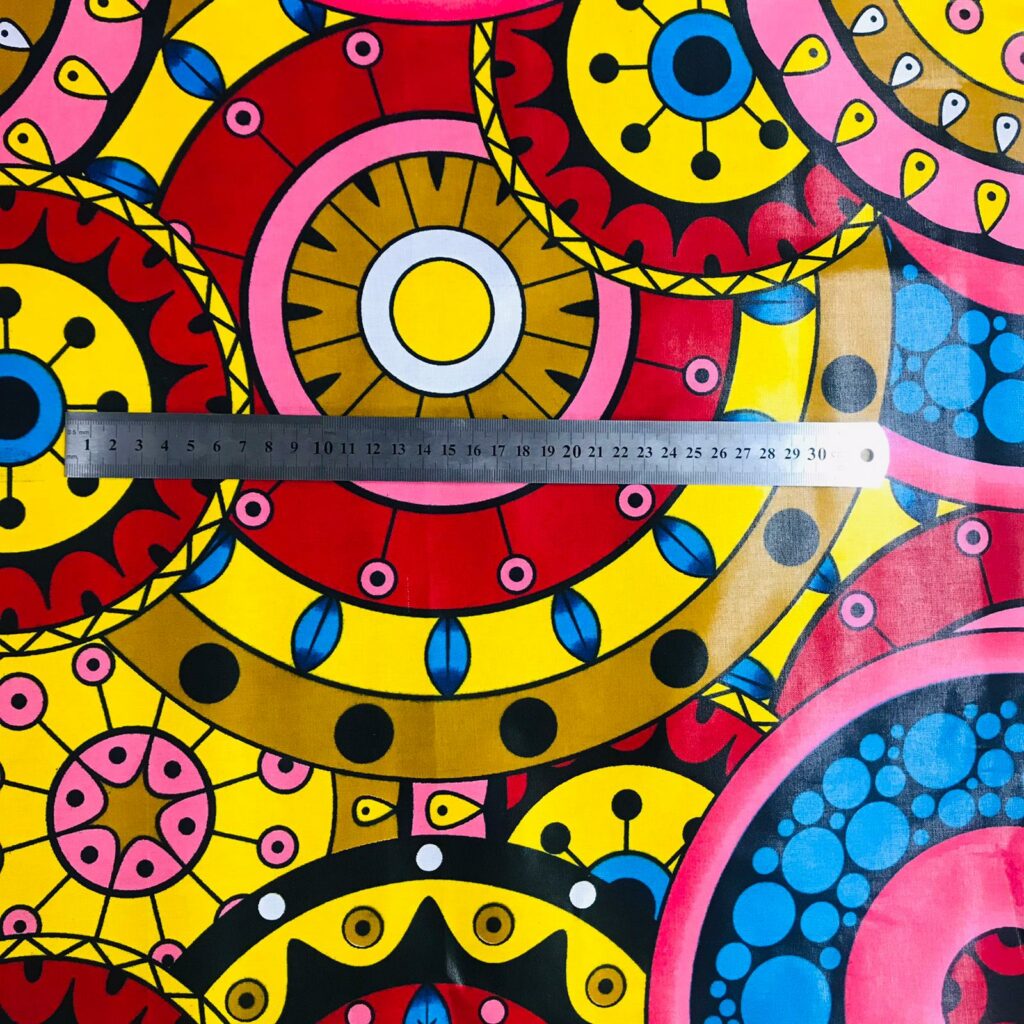 Tissu Africain Motif Ronds Abstrait — vue 3