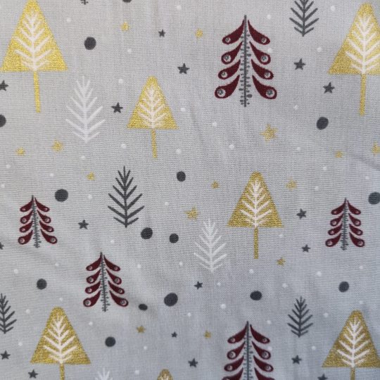 Popeline Coton – Motif Noël Sapin — vue 4