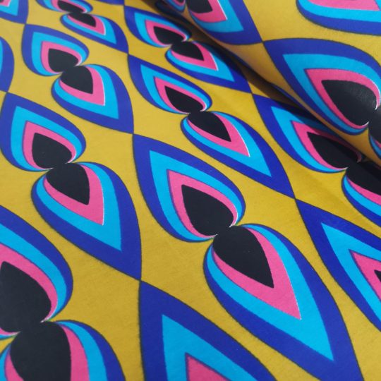 Tissu Africain Motif Gouttes D’eau — vue 3
