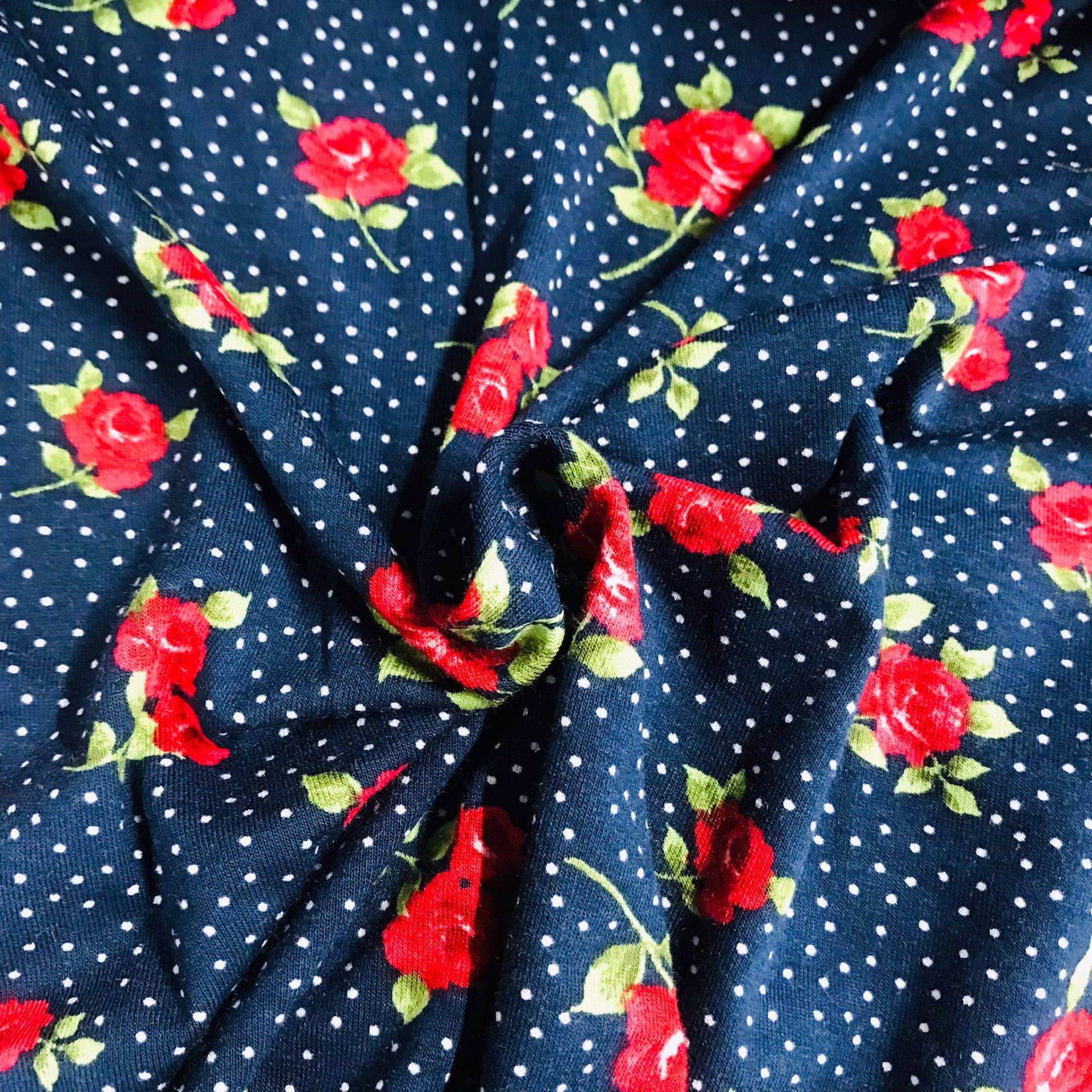 Tissu Jersey Imprime Fleurs