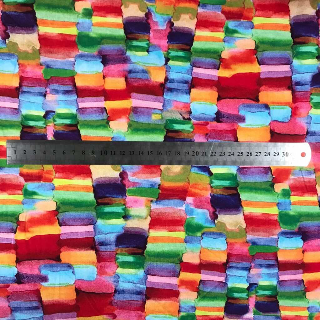 Tissu Jersey Imprime Geometrique Rectangle — vue 3