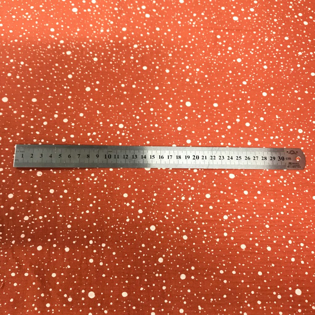 Mousseline Double Gaze Imprime Cometes — vue 5