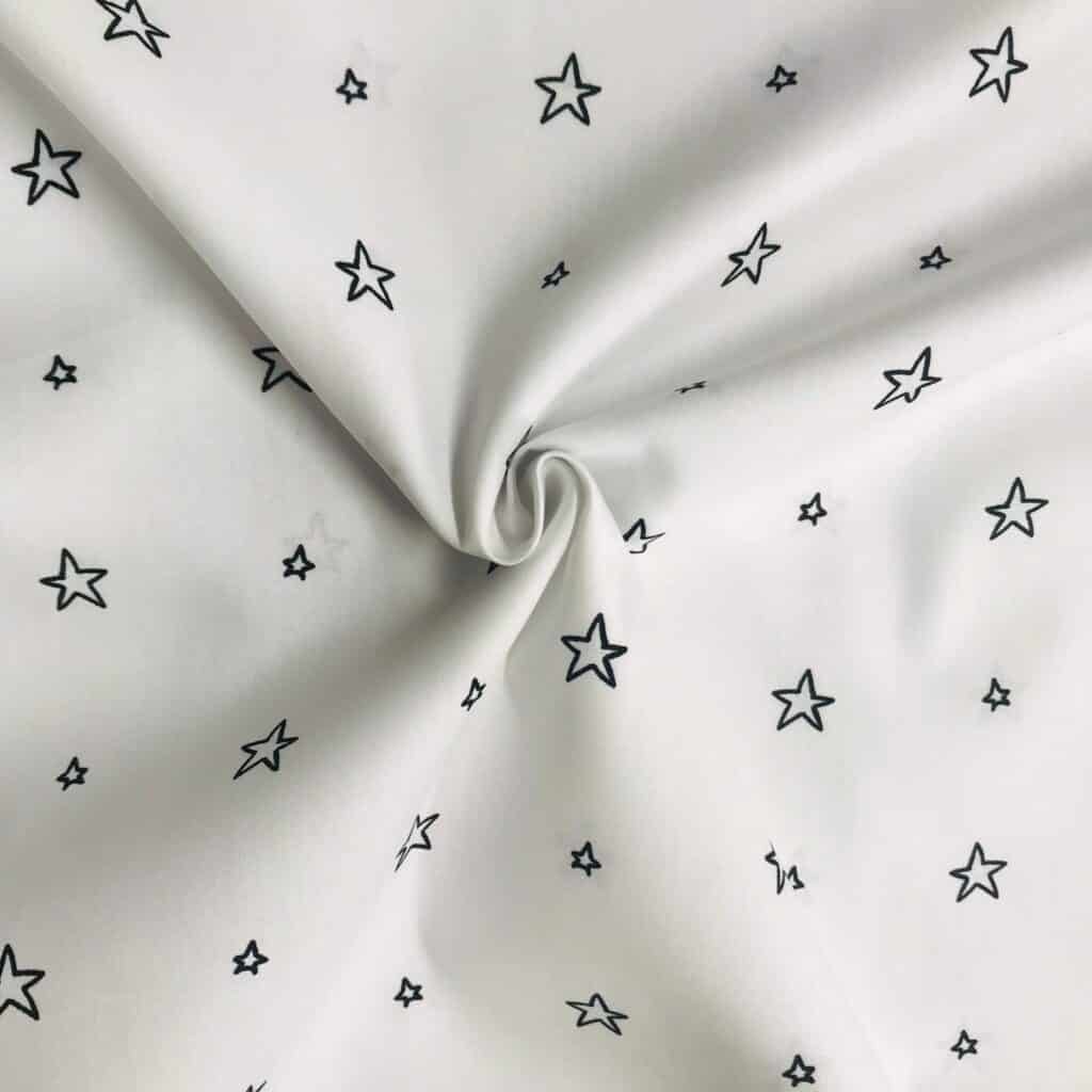 Popeline Coton Imprime Etoiles