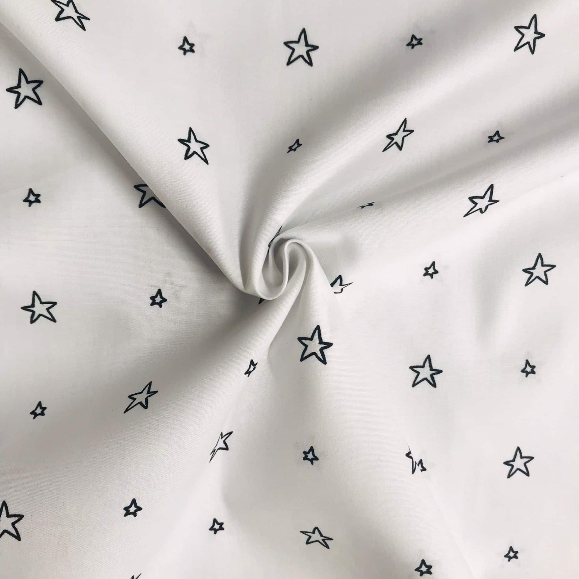 Popeline Coton Imprime Etoiles