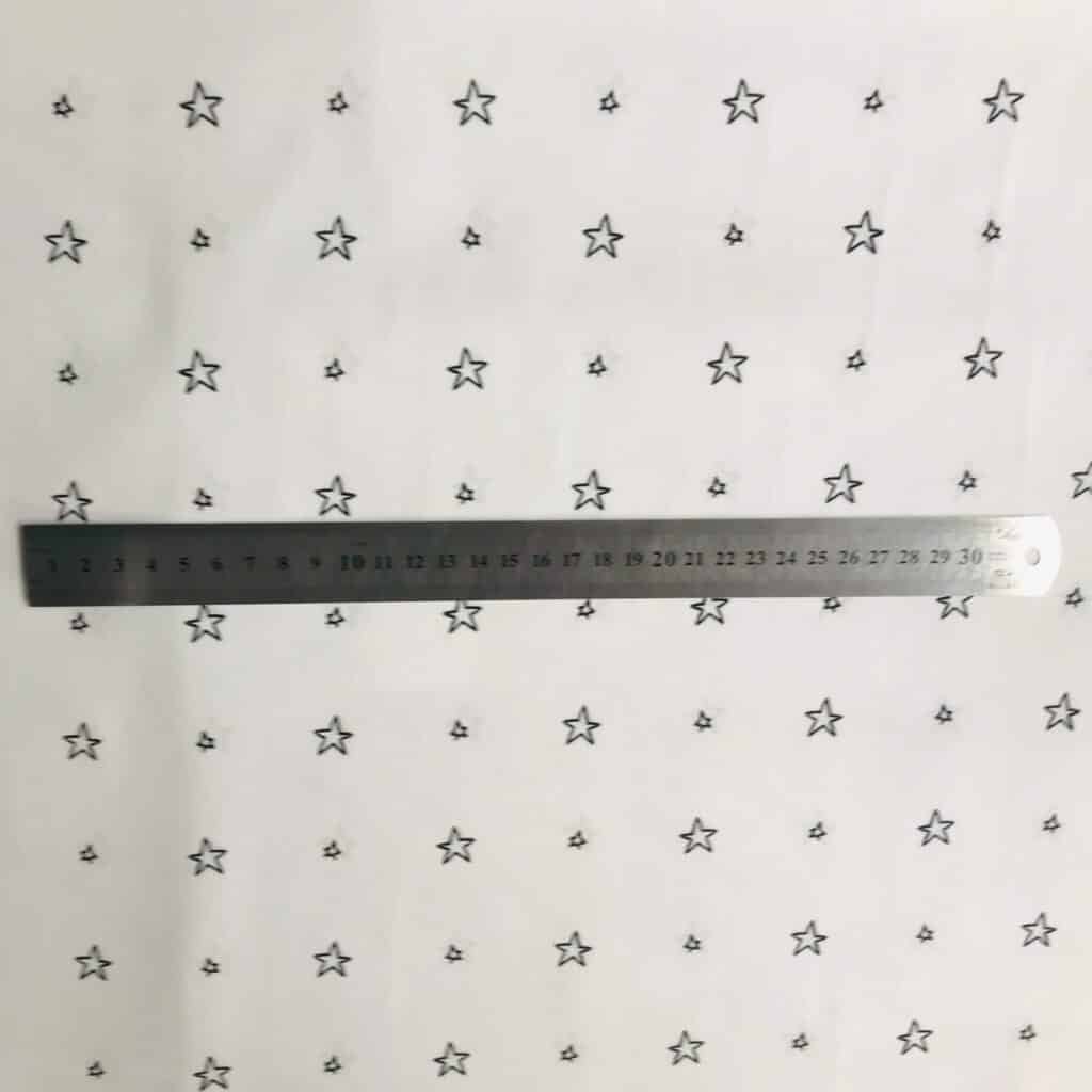 Popeline Coton Imprime Etoiles — vue 3