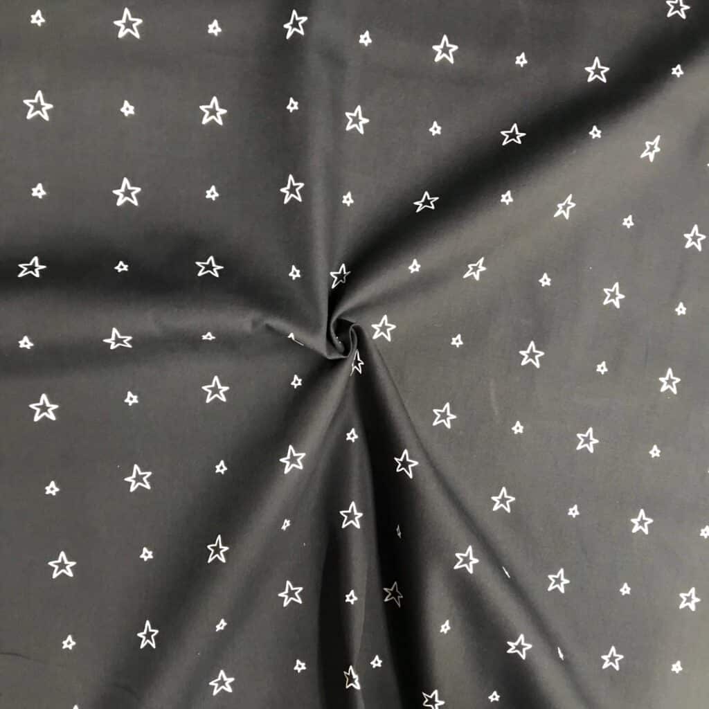 Popeline Coton Imprime Etoiles — vue 4