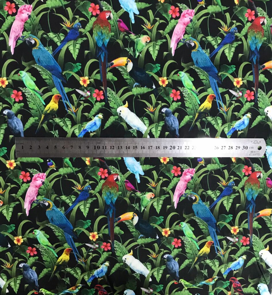 Coton Imprime Oiseaux — vue 2