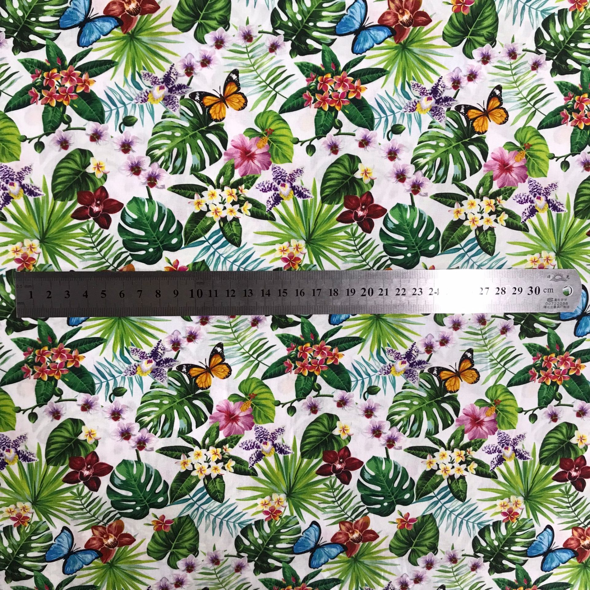 Popeline Coton Imprime Papillons — vue 5