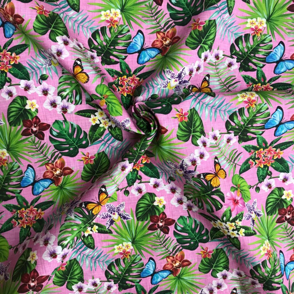 Popeline Coton Imprime Papillons