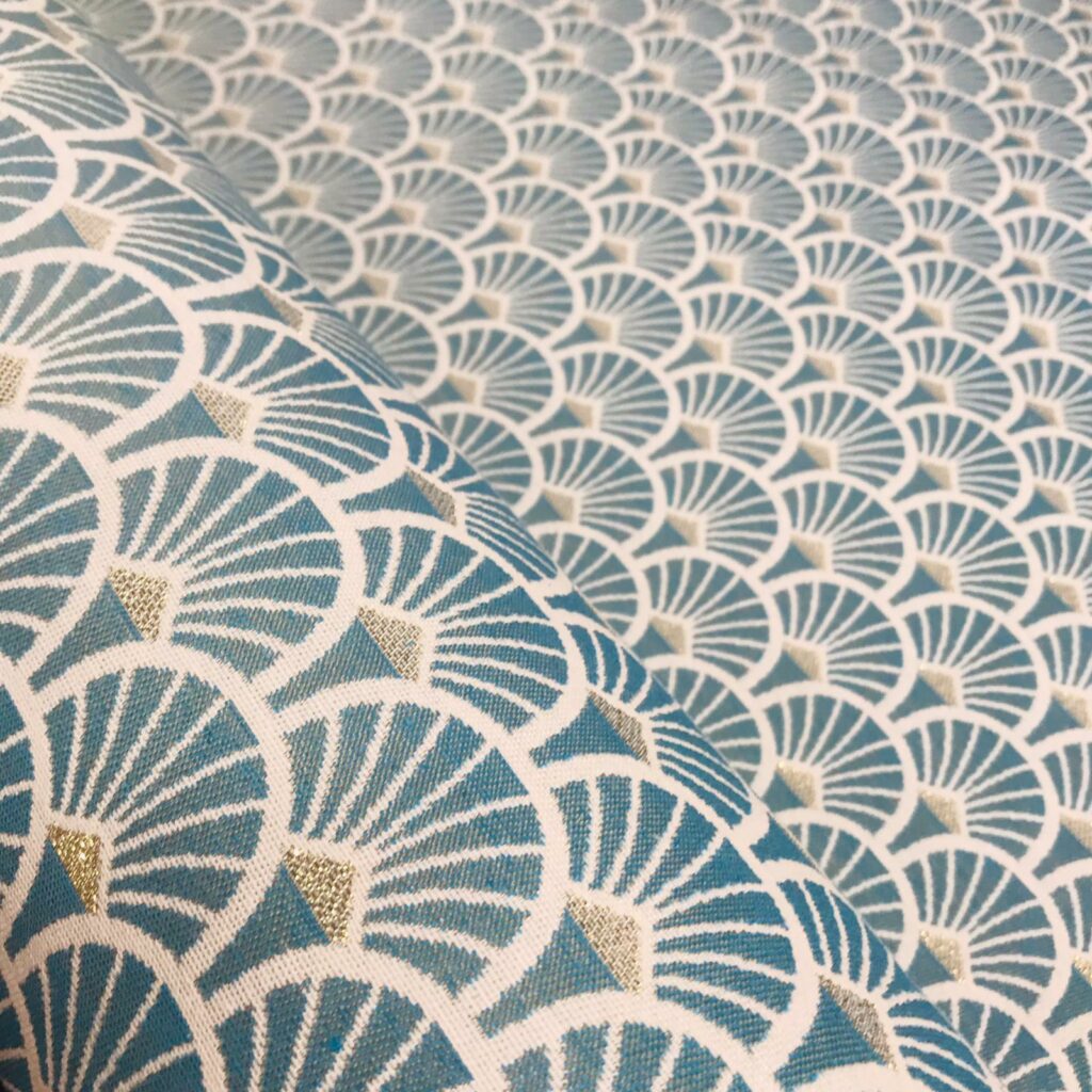 Tissu Imprime Motif Palmiers Abstrait