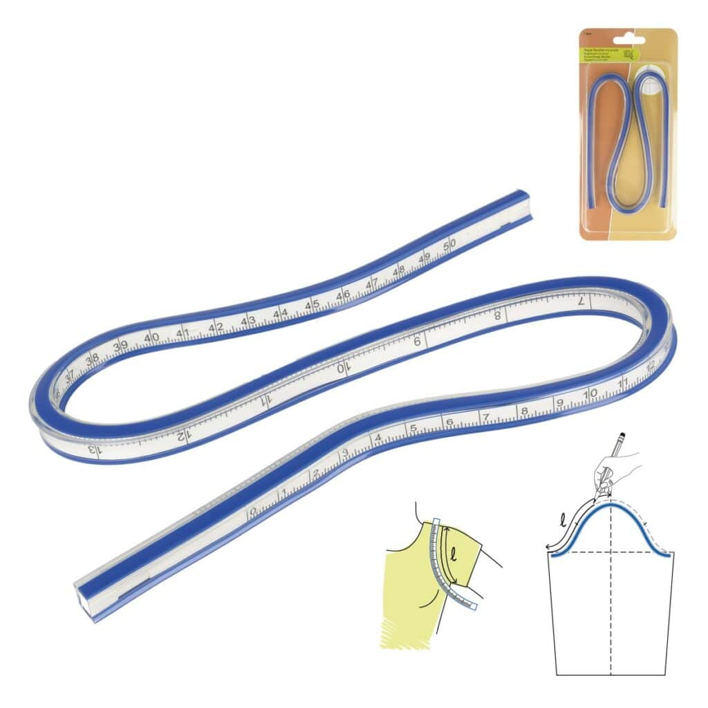 Regle Flexible Incurvee