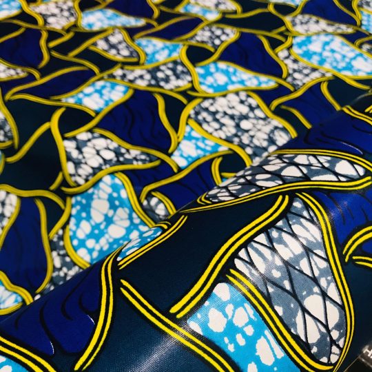 Tissu Africain Motif Geometrique Abstrait
