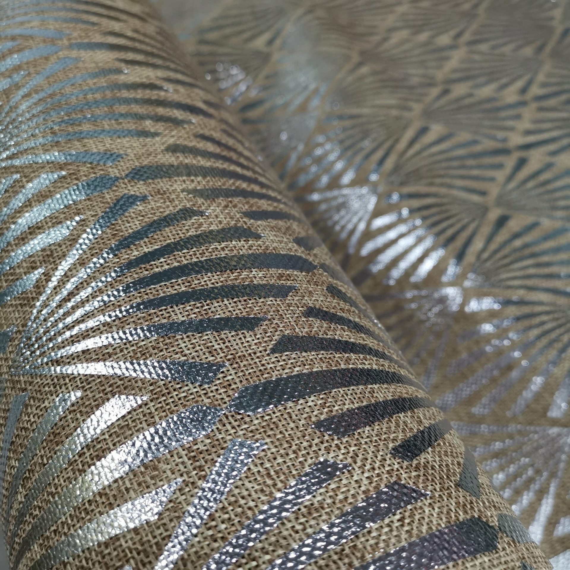 Toile De Jute Impression Métal – Losange Abstrait — vue 6