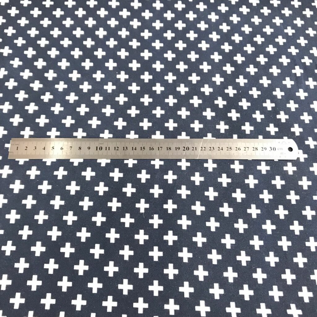 Jersey Coton Motif Croix — vue 7