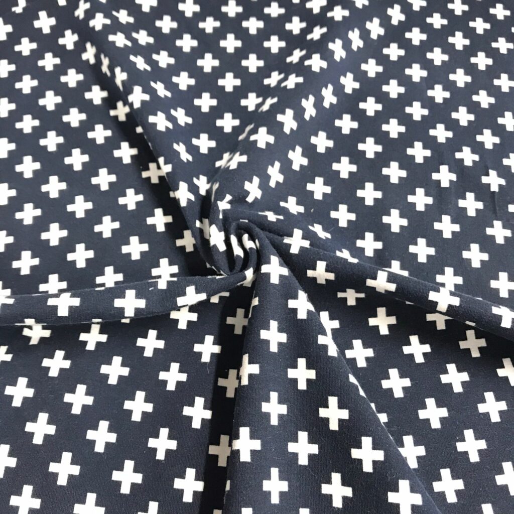 Jersey Coton Motif Croix — vue 6