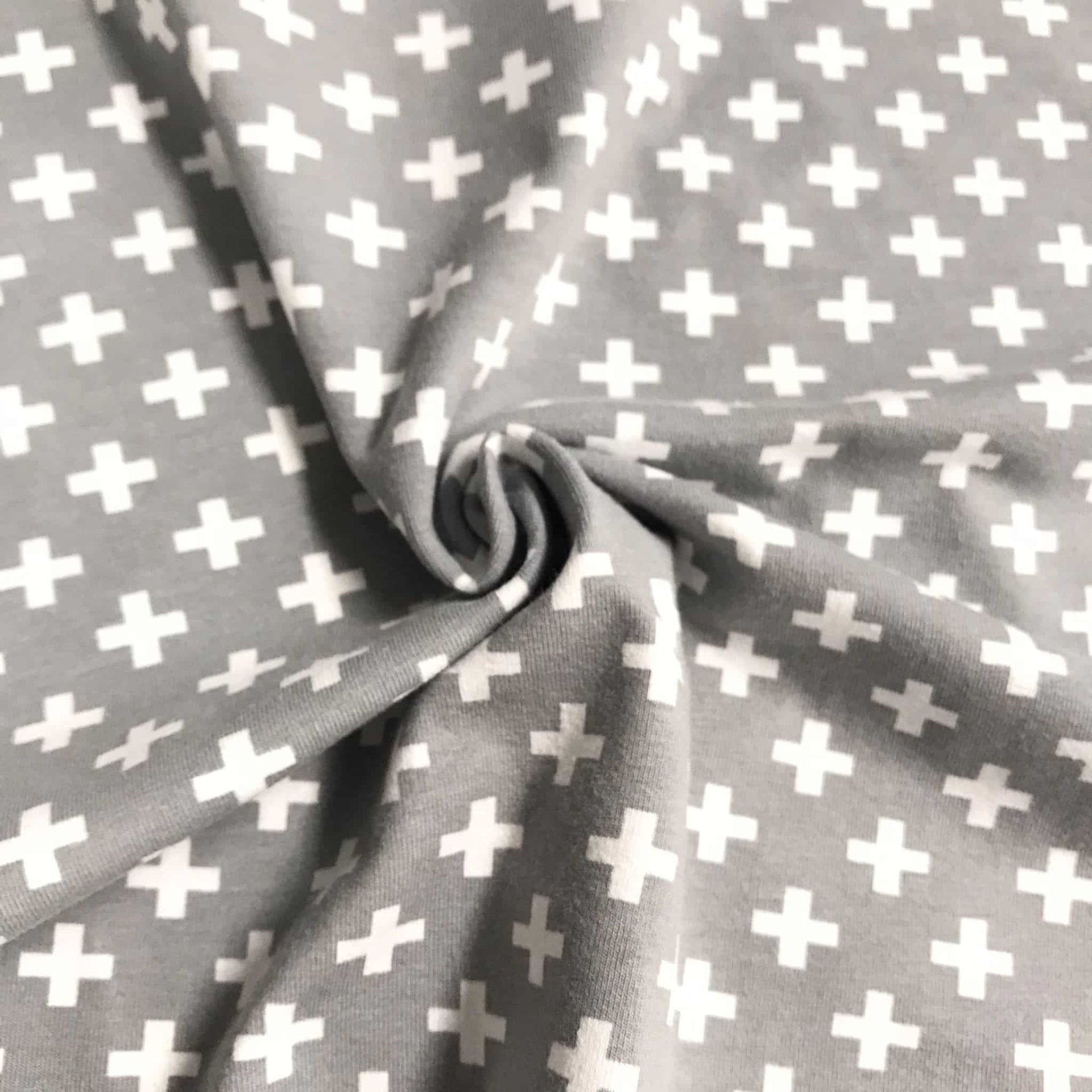 Jersey Coton Motif Croix