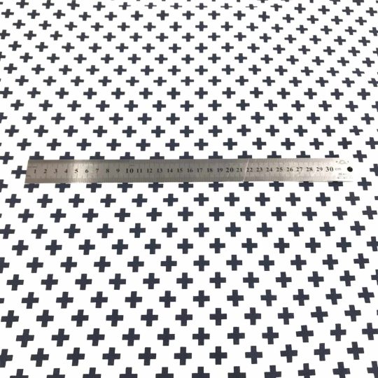 Jersey Coton Motif Croix — vue 5