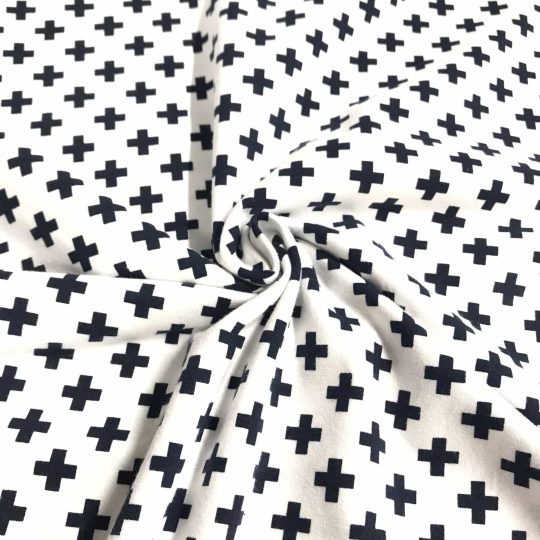 Jersey Coton Motif Croix — vue 4