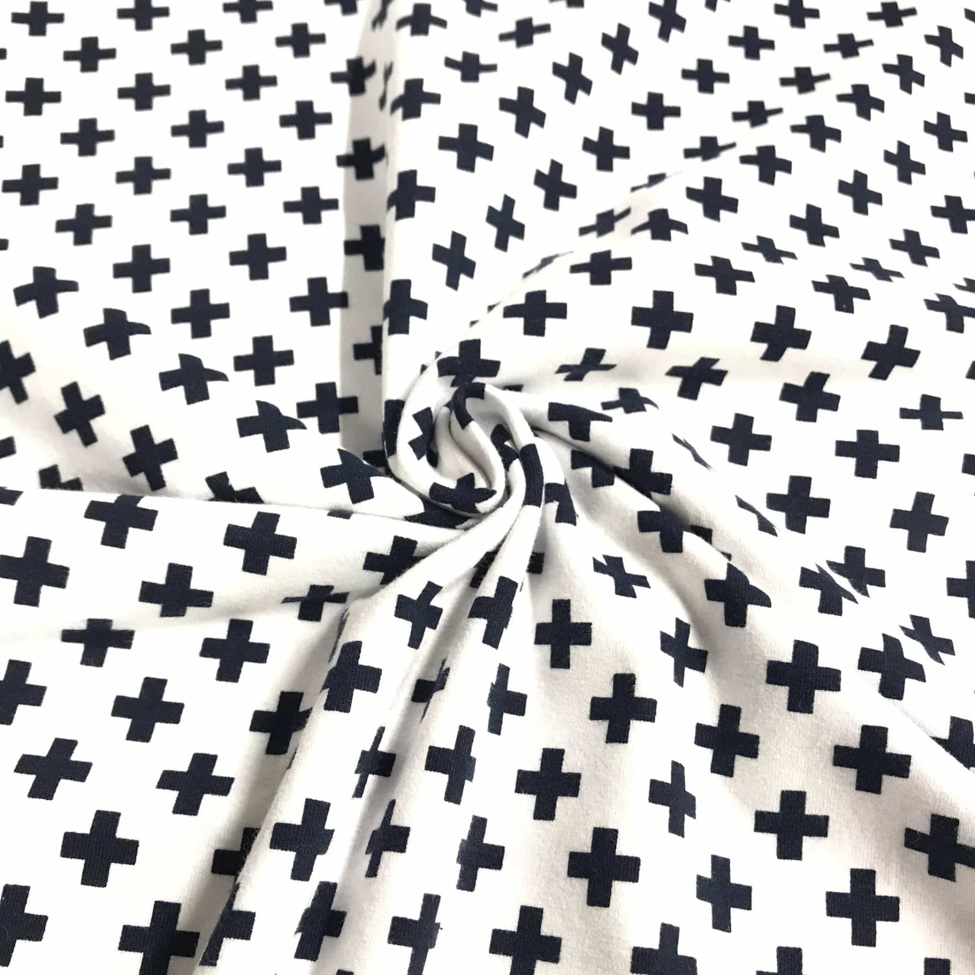 Jersey Coton Motif Croix — vue 4