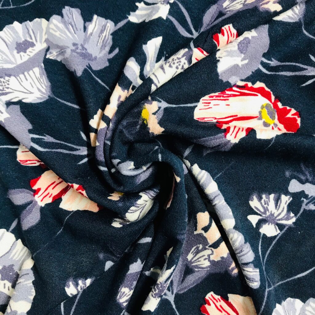 Tissu Jersey Imprime Fleurs