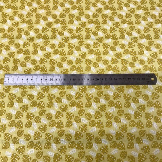 Tissu Coton Imprime Feuilles — vue 3