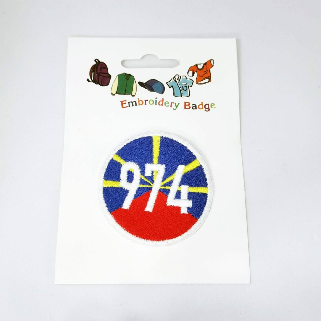 Écussons À Coller – 974 Drapeau La Réunion