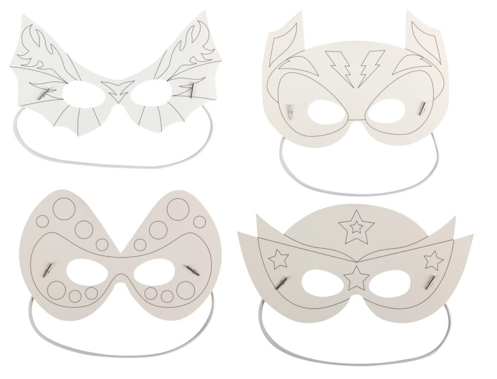 Masque Carton À Colorier — vue 3