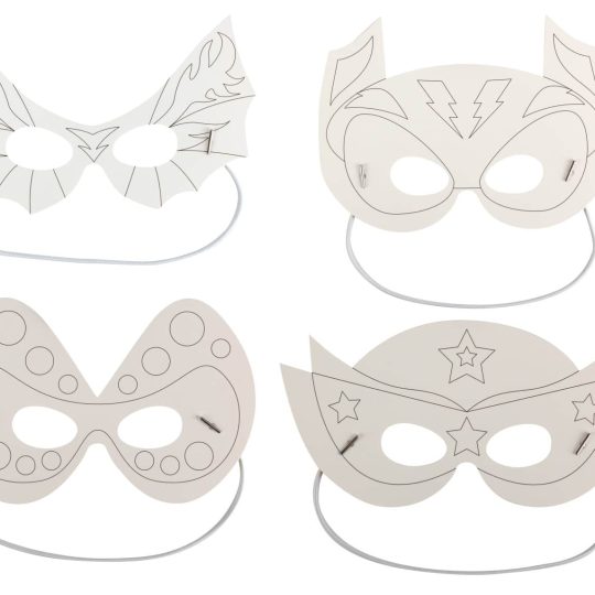 Masque Carton À Colorier — vue 3